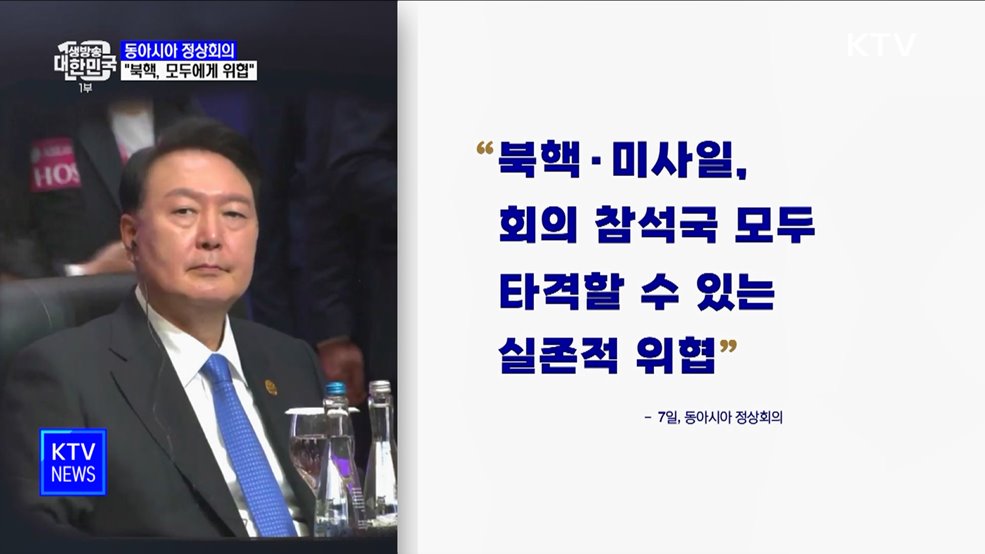 윤석열 대통령 "북핵, 회의 참석국 모두 위협"