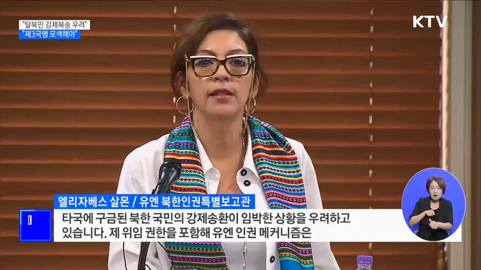 "중국 내 탈북민 강제북송 우려···제3국행 모색해야"