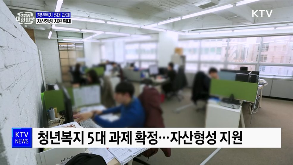 청년복지 5대 과제···'종잣돈' 자산형성 지원