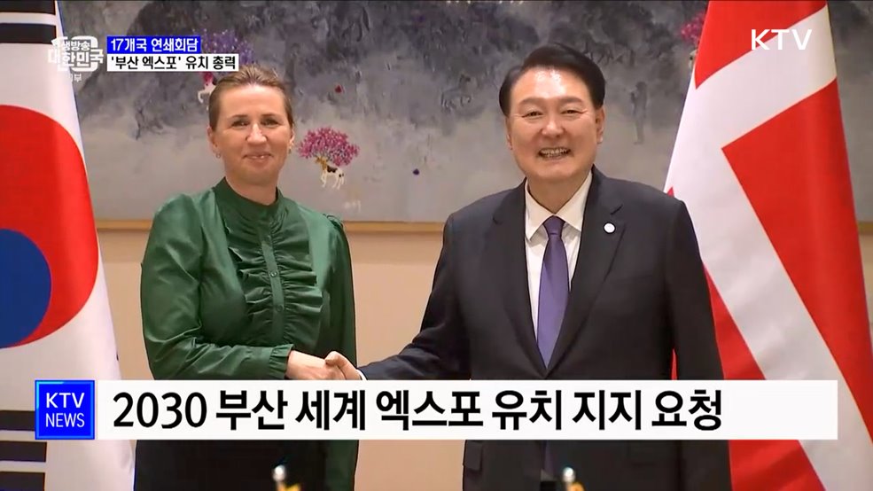 17개국 연쇄회담···'부산 엑스포' 유치 총력