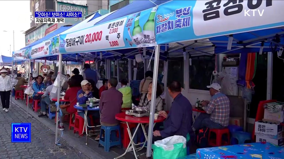 "오이소! 보이소! 사이소!"···자갈치축제 개막