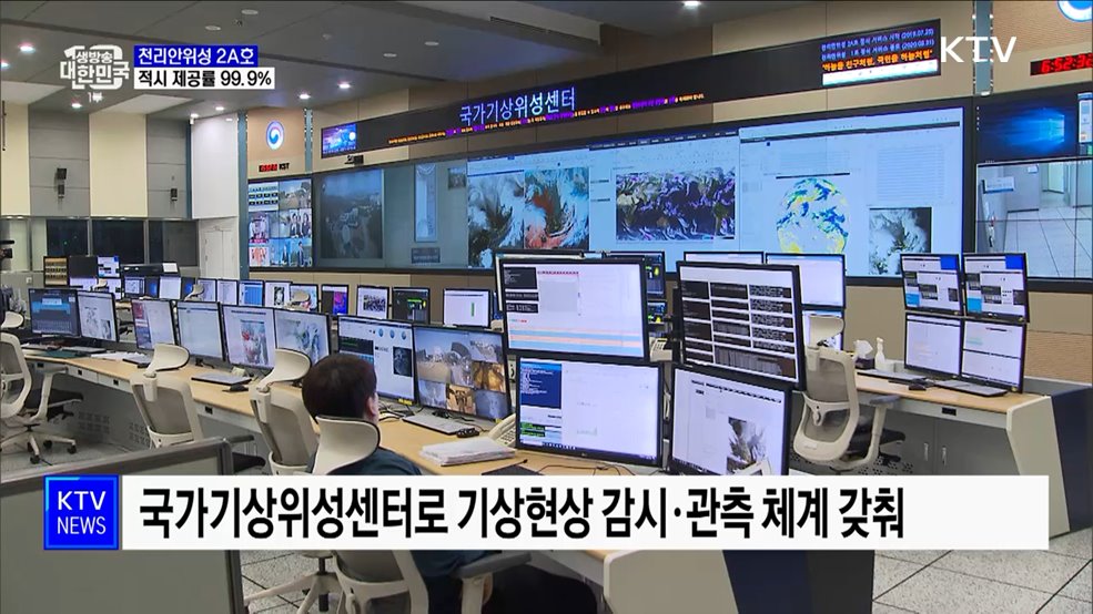 천리안위성 2A호, 위성영상 적시 제공률 99.9%