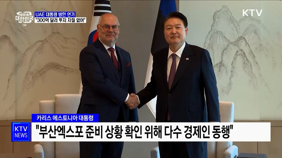 UAE 대통령 방한 연기···"300억 달러 투자 차질없어"