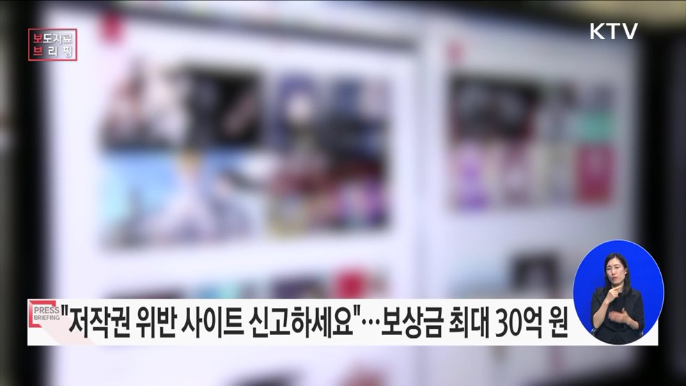 불법 영상·웹툰 유통 사이트 공익 신고하세요