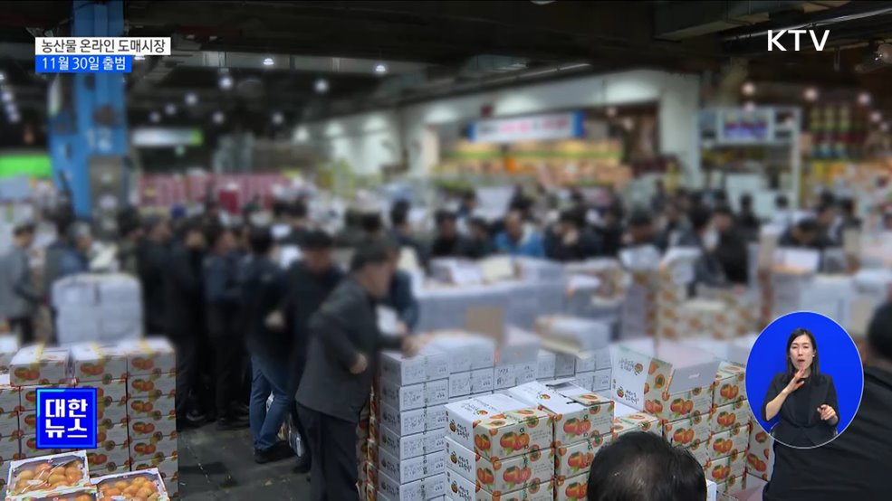 농산물 온라인 도매시장 다음 달 30일 공식 출범