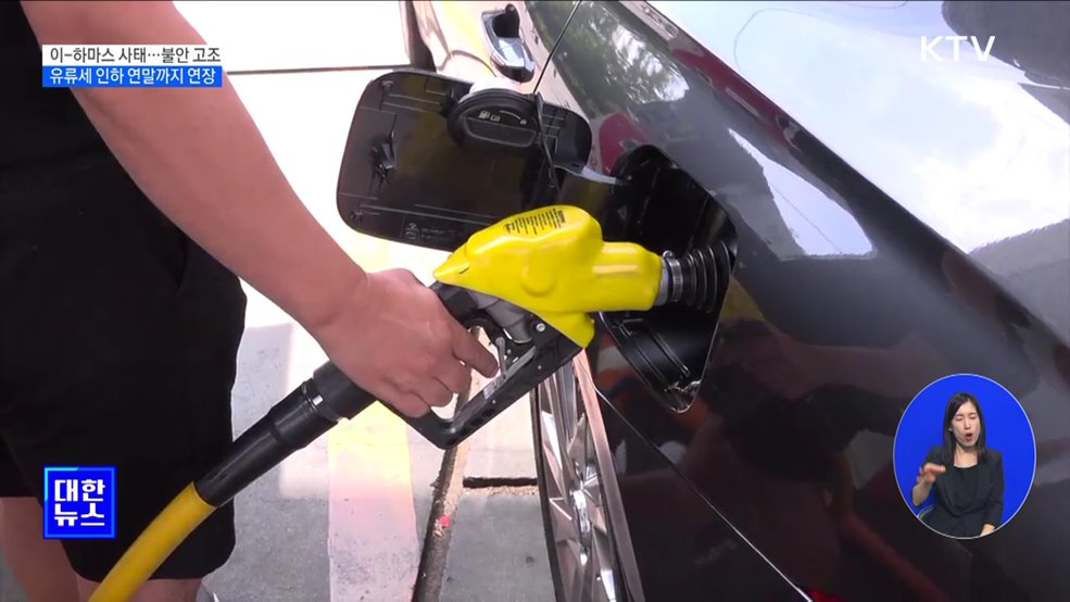 "유류세 인하·경유 보조금 연말까지 연장"