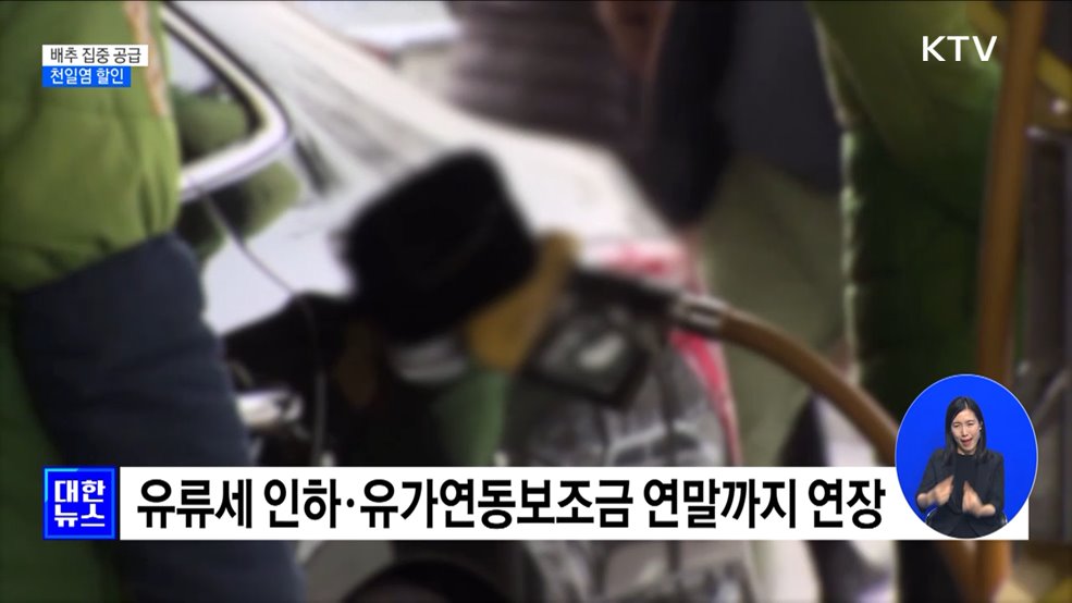 물가안정 총력···"배추 집중 공급·천일염 할인"