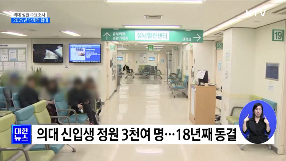 의대 정원 수요조사···2025년 단계적 확대 추진