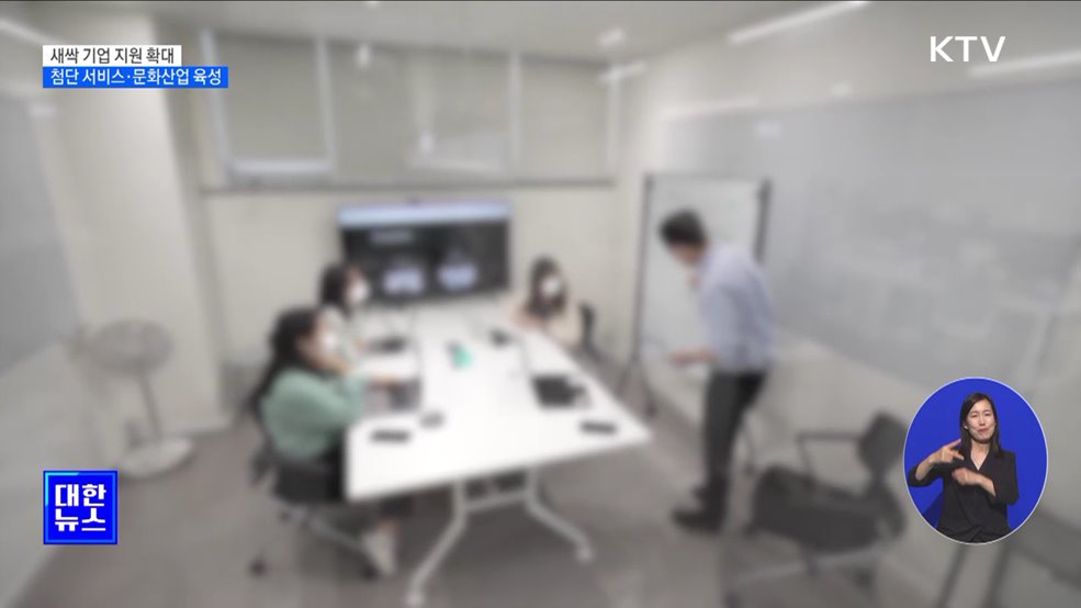 새싹 기업 지원 확대···첨단 서비스·문화산업 육성
