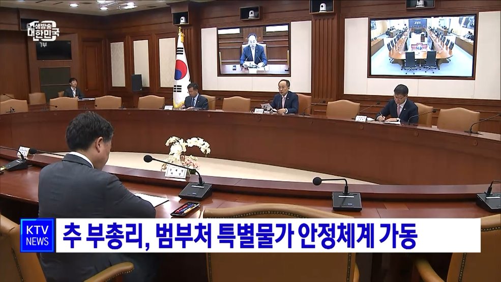 추 부총리, 범부처 특별물가 안정체계 가동