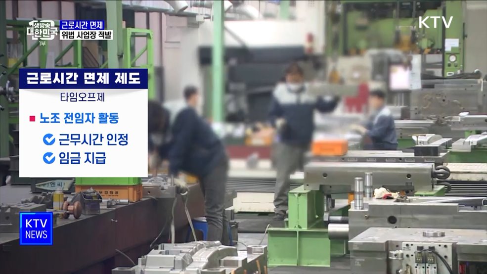 '근로시간 면제' 위법 사업장 39곳 적발