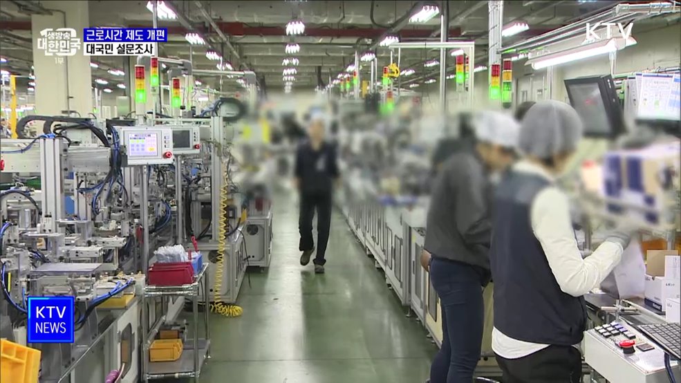 "근로자 41%, 연장근로 총량 유지·단위 확대 동의"