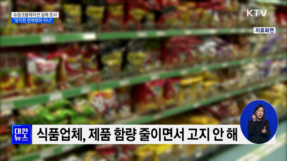 정부, 슈링크플레이션 실태 조사 착수