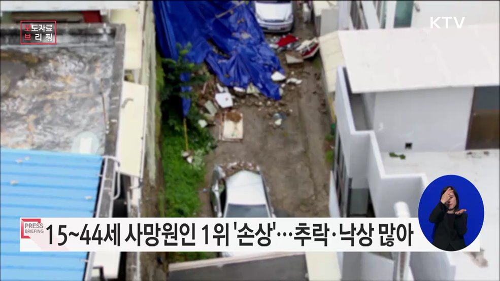 '손상'은 15세~44세의 사망원인 1위