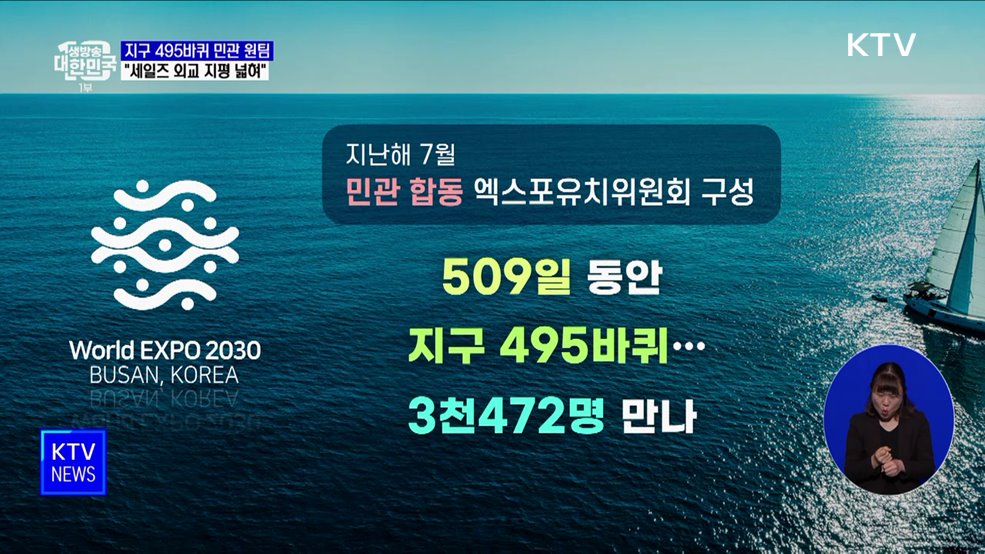 지구 495바퀴 '민관 원팀'···"세일즈 외교 지평 넓혀"