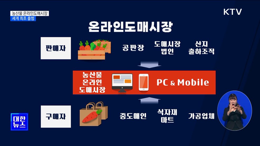 '온라인 가락시장' 만든다···농산물 온라인도매시장 출범 [정책현장+]
