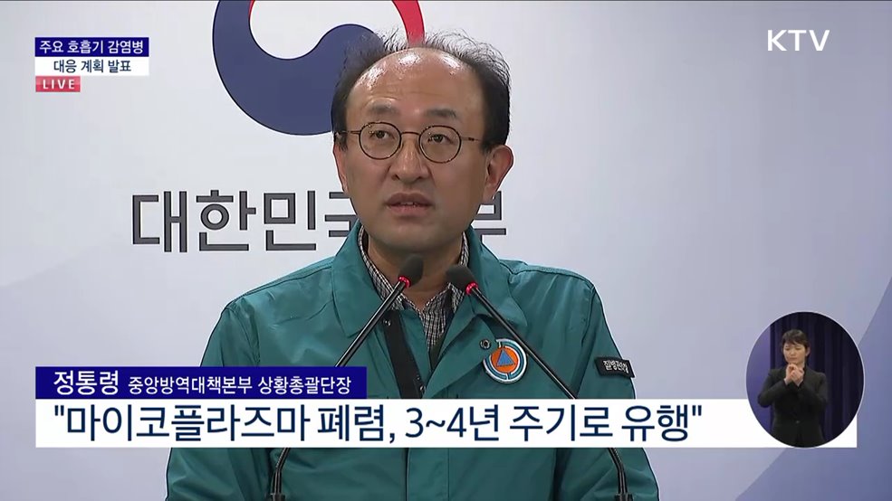 주요 호흡기 감염병 대응 계획 발표 (23. 12. 08. 11시)