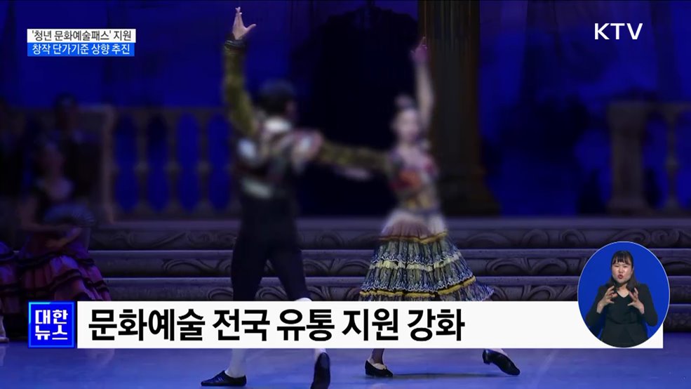 '청년 문화예술패스' 지원···창작 단가기준 상향 추진