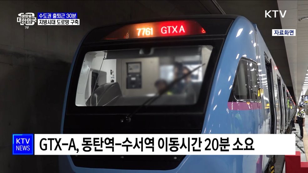 GTX-A 노선 3월 개통···지방시대 도로망 확충
