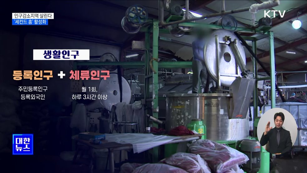 인구감소지역 살린다···'세컨드 홈' 활성화 등 생활인구 확대