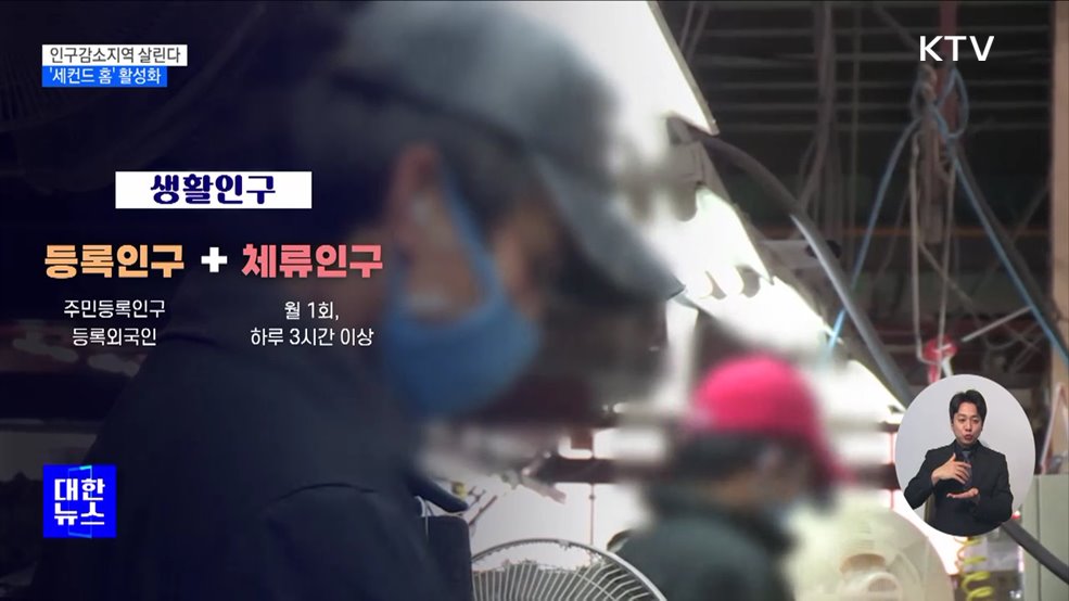 인구감소지역 살린다···'세컨드 홈' 활성화 등 생활인구 확대