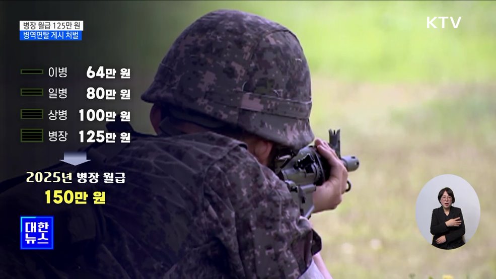 병장 월급 '125만 원'···병역면탈 수법 게시도 처벌