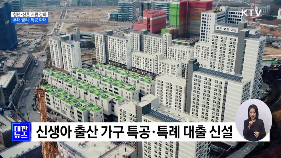 '청년 주택드림 통장' 출시···신생아 가구 특공 시행