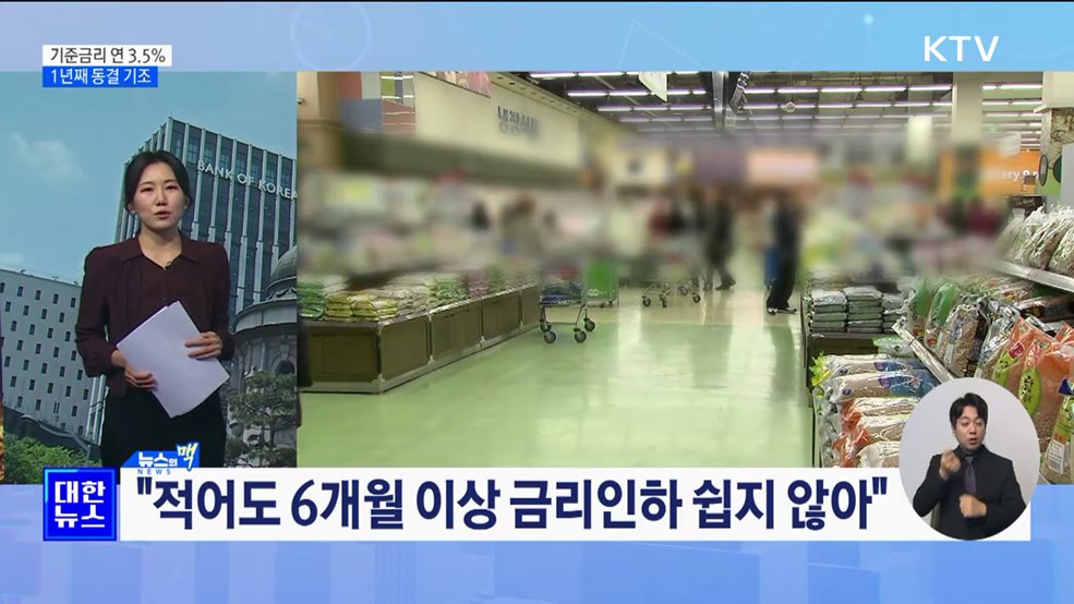 기준금리 연 3.5% 유지···1년째 동결 기조 [뉴스의 맥]