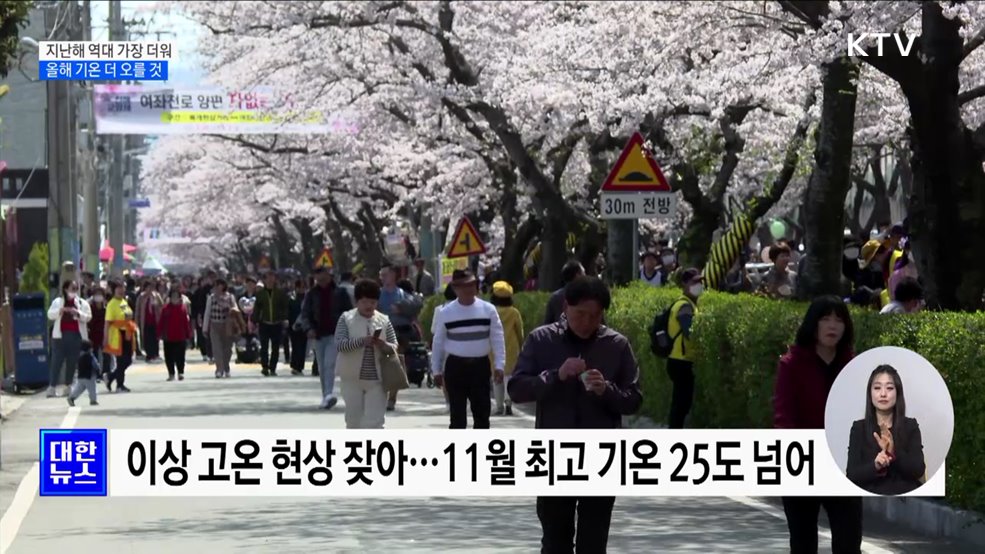 가장 더웠던 2023년···"올해 기온 더 오를 것"