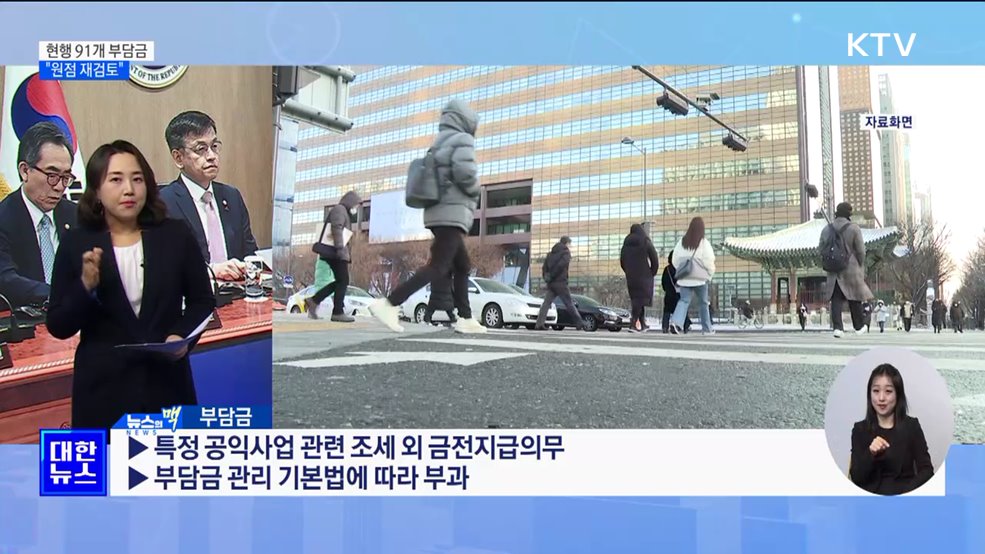 "현행 91개 부담금 전수조사···원점 재검토" [뉴스의 맥]