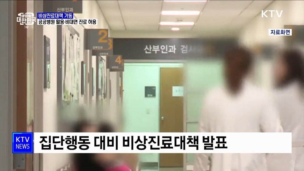 비상진료대책 가동···공공병원 활용·비대면 진료 허용