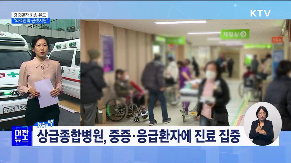 경증환자 회송 유도···"의료인력 부족, 핀셋지원" [뉴스의 맥]