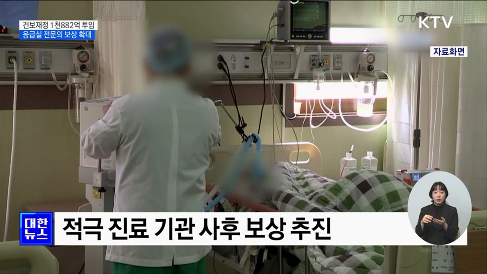 건보재정 1천882억 투입···의료 공백 최소화