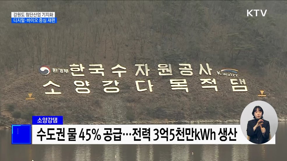 "강원 주력산업 디지털·바이오 기반 첨단산업으로 재편"