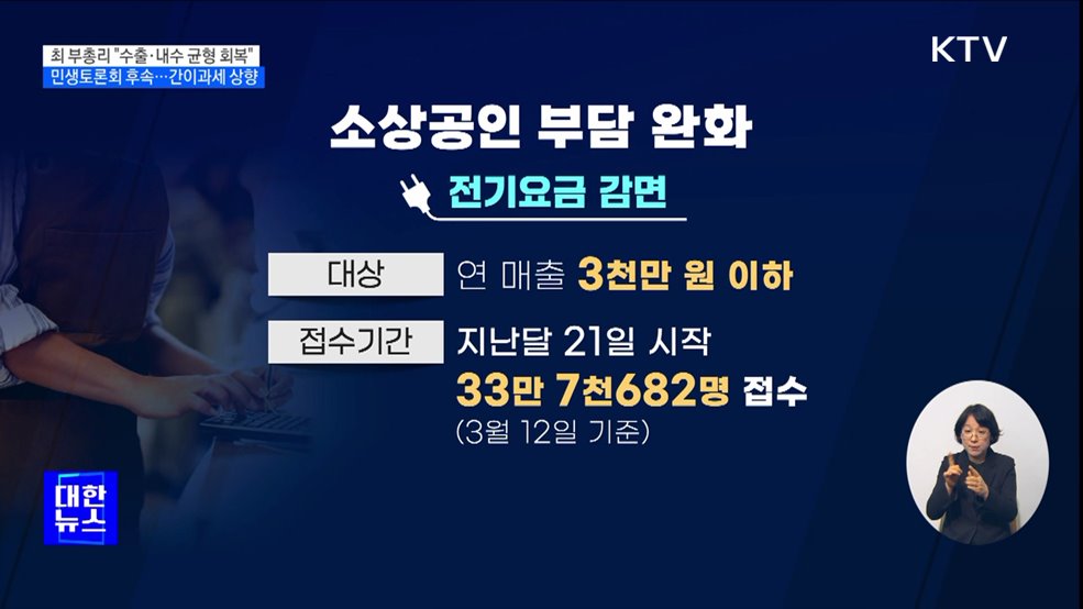 "균형 잡힌 회복 총력"···간이과세 기준 1억400만 원 상향