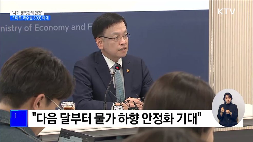 "사과 수급불안 반복 안 돼"···생육관리 점검