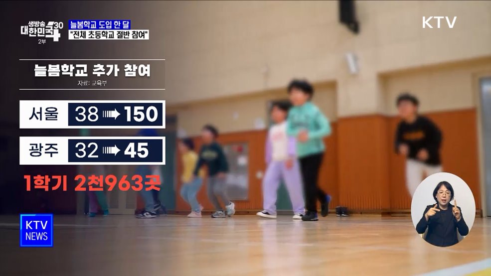 늘봄학교 도입 한 달···"전체 초등학교 절반 참여"