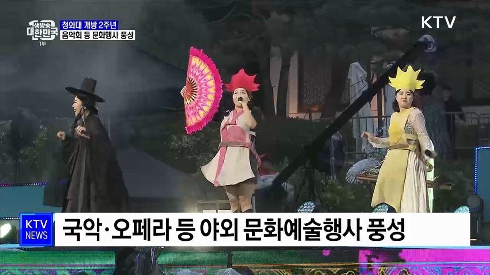청와대 개방 2주년···특별 문화예술행사 풍성