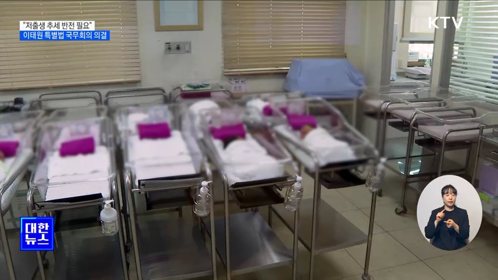 "저출생 극복 골든 타임"···이태원 특별법 의결
