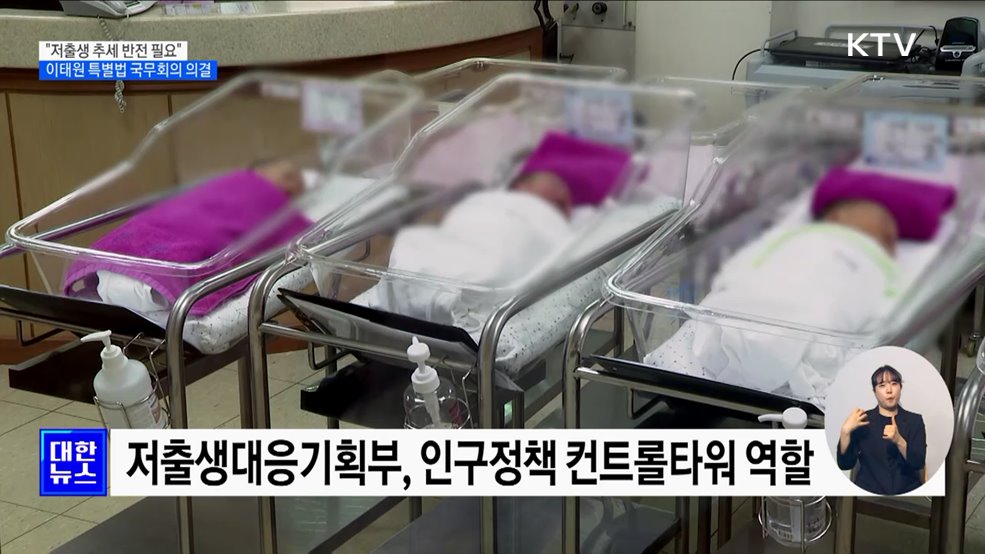 "저출생 극복 골든 타임"···이태원 특별법 의결