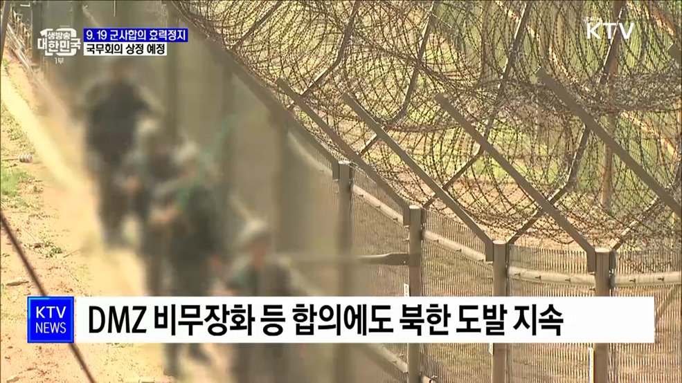"9.19 군사합의 효력 정지···북 도발 즉각 조치"