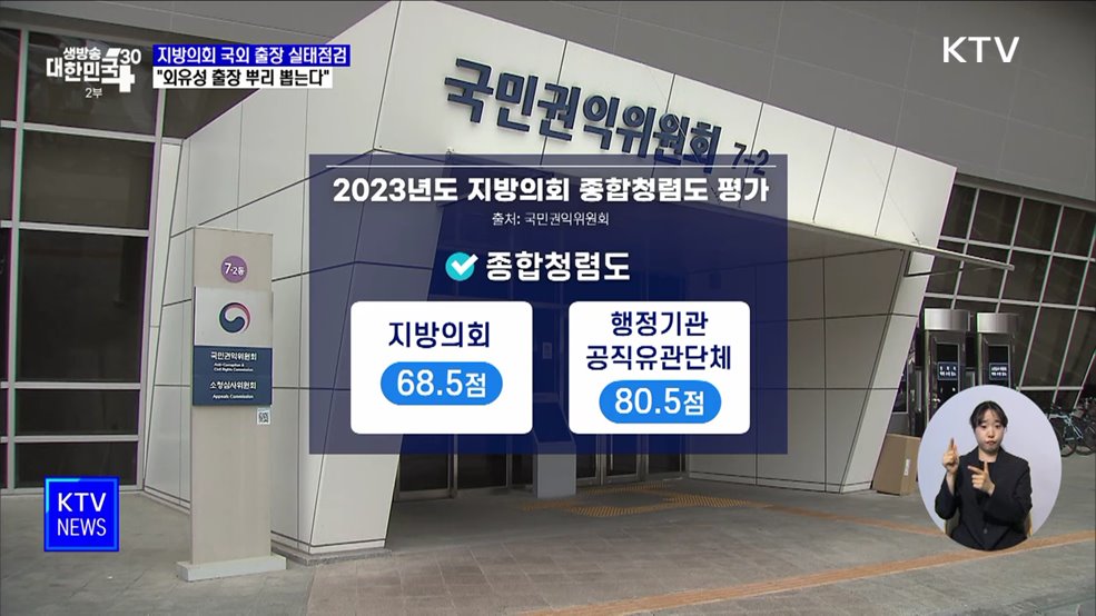 지방의회 국외 출장 실태점검···"외유성 출장 뿌리 뽑는다"