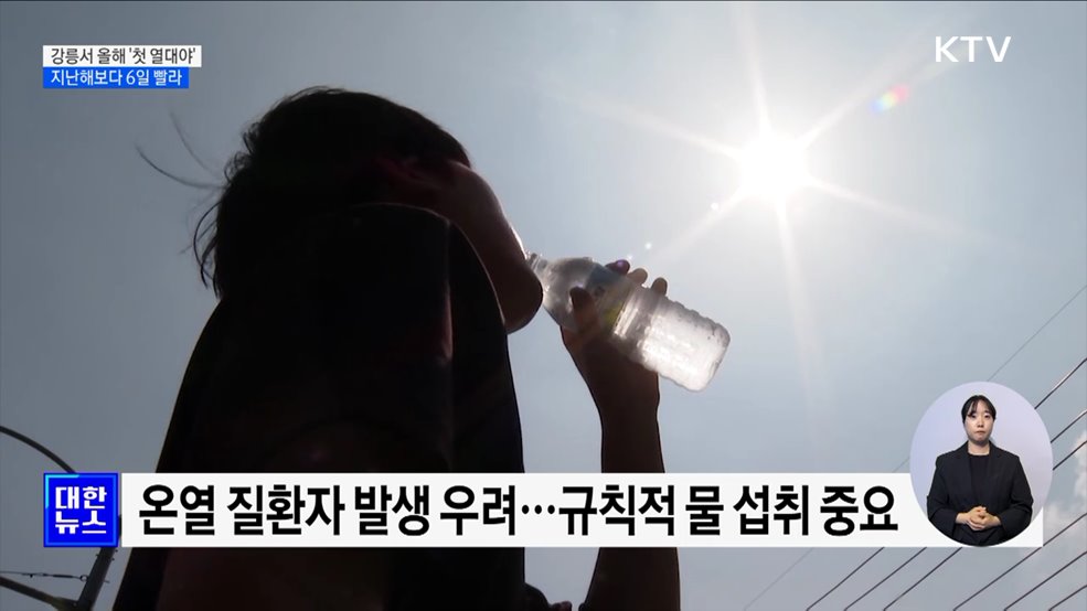 강릉서 올해 첫 '열대야'···지난해보다 6일 빨라