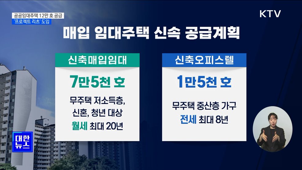 리츠 규제 완화···공공임대주택 12만 호 매입·공급