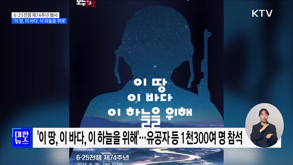 6·25전쟁 제74주년 행사···25일 대구서 거행