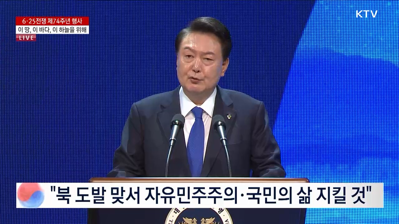 6·25전쟁 제74주년 행사 윤석열 대통령 기념사