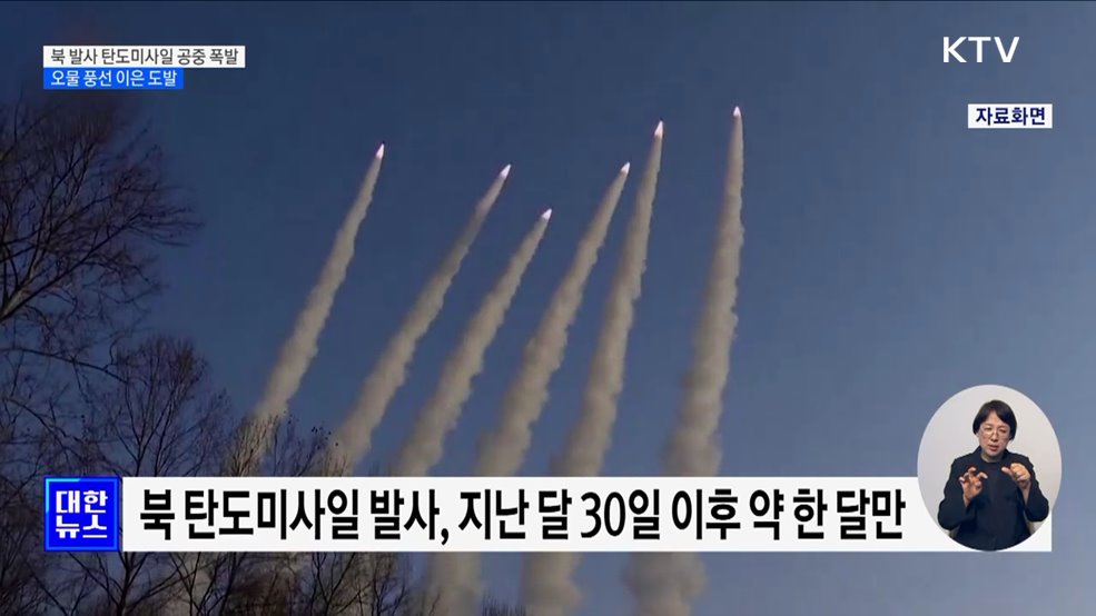 북, 탄도미사일 발사 실패···오물풍선 이은 도발