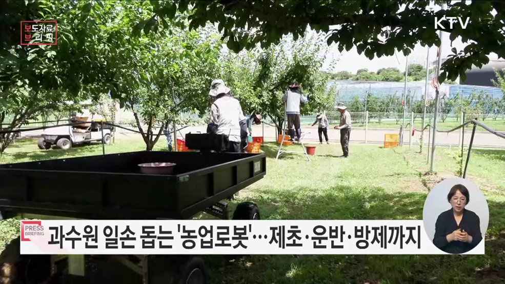 힘든 과수농사, 이제 로봇이 대신한다