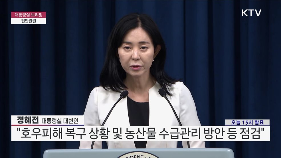 대통령실 브리핑 - 현안관련