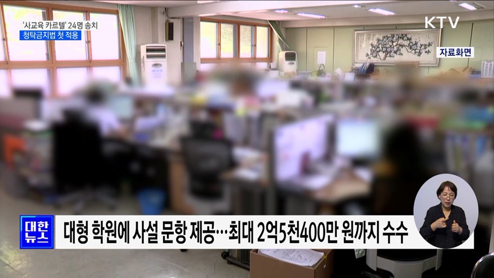 학원에 문항 팔고 돈 챙긴 현직 교사들···청탁금지법 첫 적용
